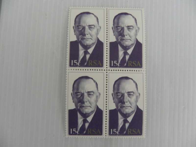 RSA 3.10s (1978) - Inauguration of President Vorster 15c Mint Block