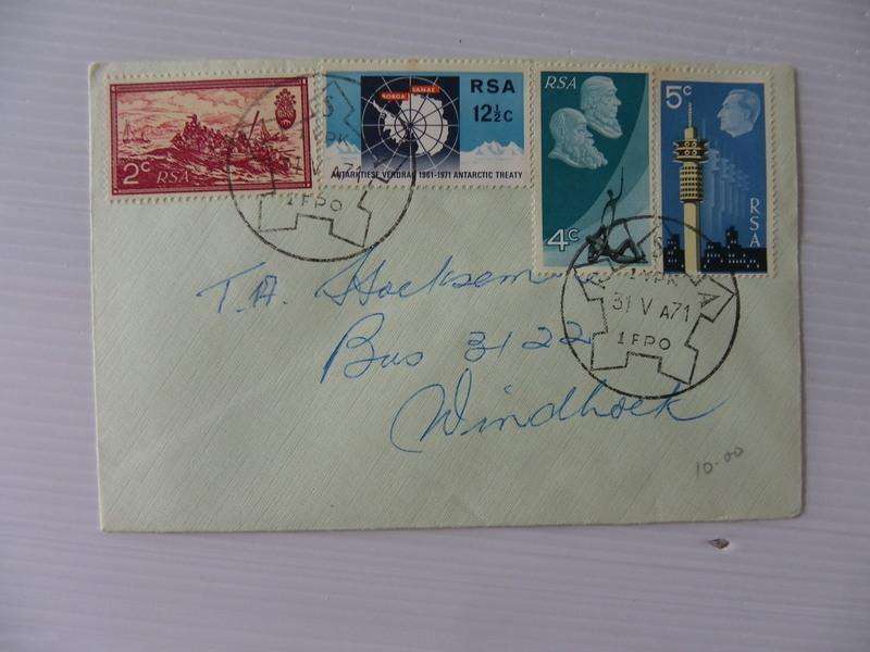 RSA (1971) - Private FDC with Castle Cancel