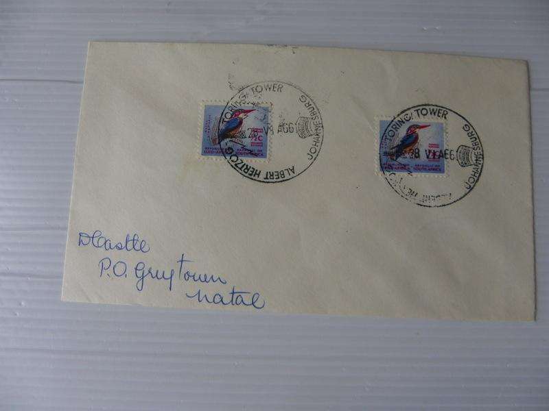 RSA (1966) - Private FDC with Albert Hertzog Toring Cancel