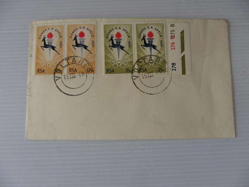RSA 1.10 (1969) - SA Games Private FDC