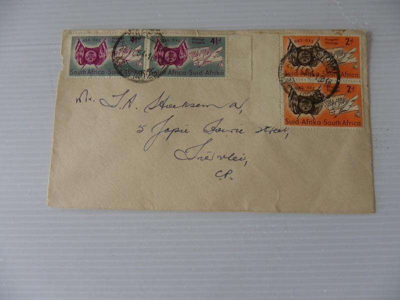 Union (1954) - Centenary of Orange Free State Private FDC