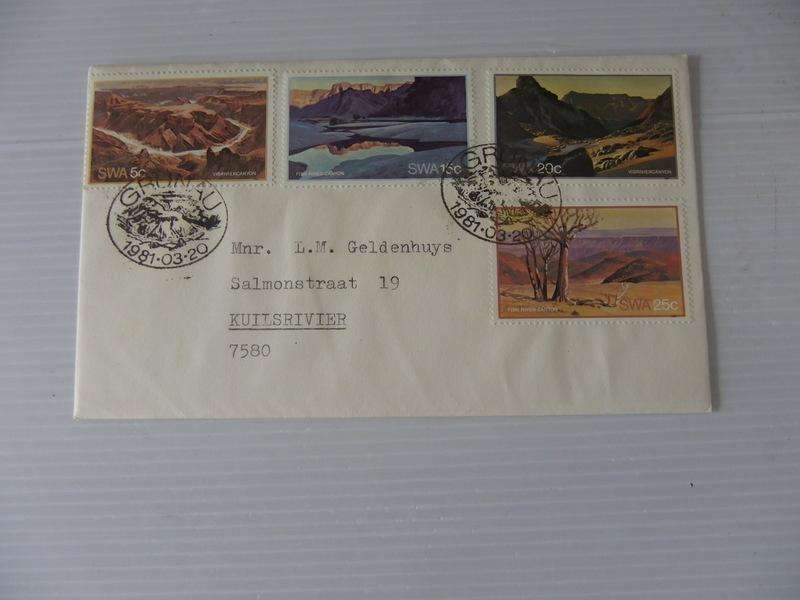 SWA 1.32 (1981) - Fish River Canyon Private FDC with Official Cancel