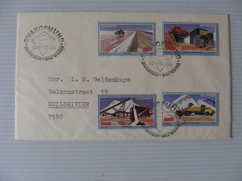 SWA 1.35 (1981) - Salt Industry Private FDC with Official Cancel