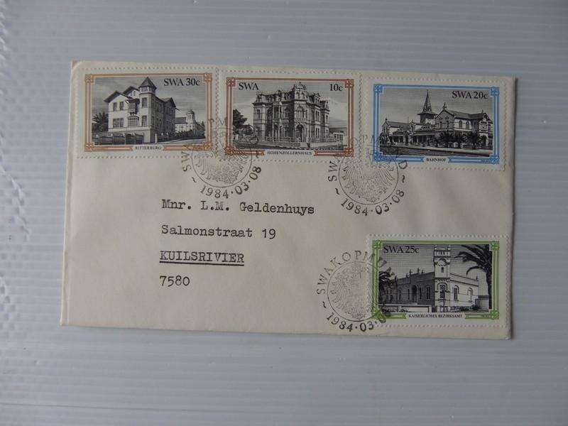 SWA 1.44 (1984) - Historic Buildings of Swakopmund Private FDC with Official Cancel