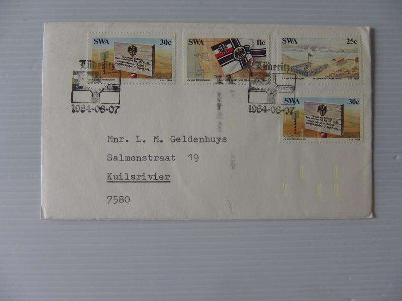 SWA 1.46 (1984) - Centenary of German Colonialism  Private FDC with Official Cancel
