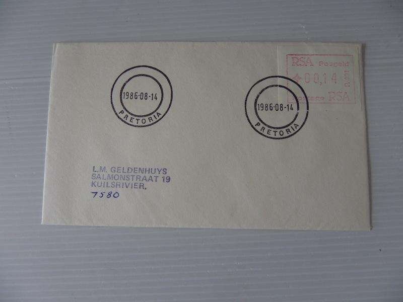 RSA 4.16.1 (1986) - Introduction of Postal Labels Private FDC with Official Cancel