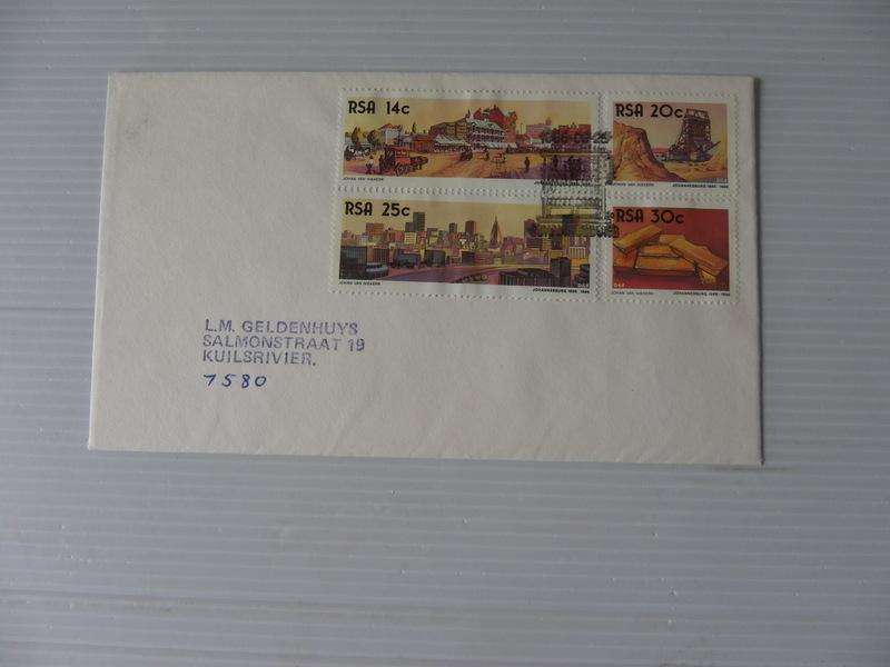 RSA 4.18 (1986) - The Golden City Private FDC with Official Cancel