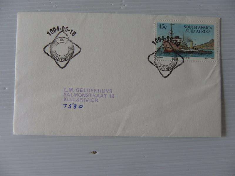 RSA 5.22 (1993) - South African Harbours Private FDC with Official Cancel