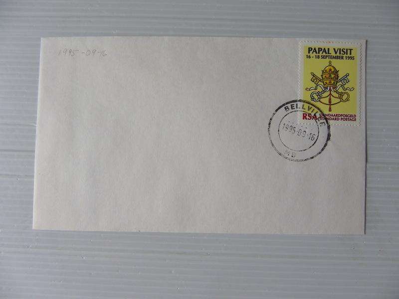 RSA 6.14a (1995) - Papal Visit Private FDC