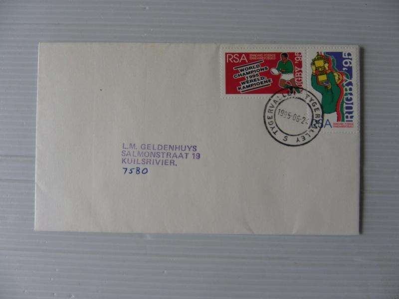 RSA 6.14d (1995) - Rugby World Cup Private FDC