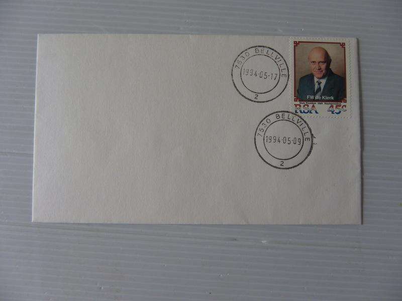 RSA 5.06.1 (1989) - Inauguration of President De Klerk Private FDC