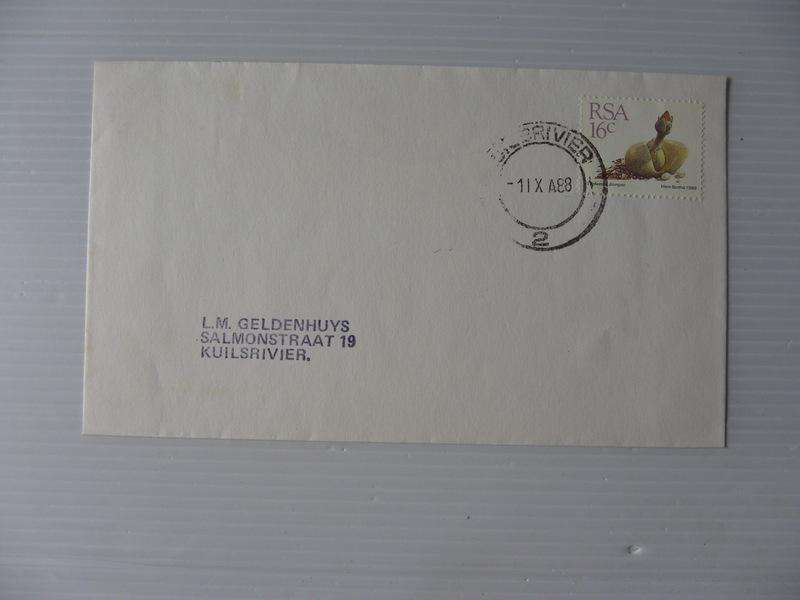 RSA 5th Definitive Series (1988) - Succulents Private FDC
