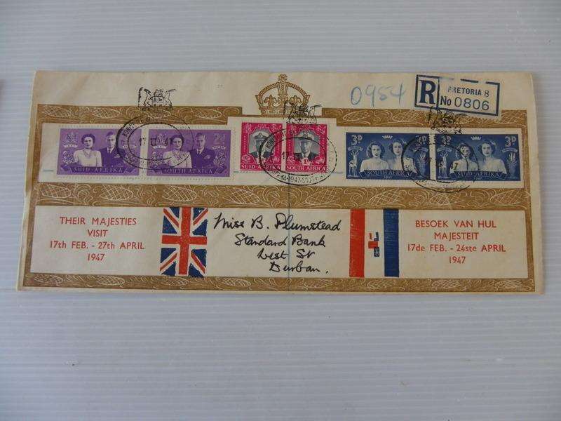 Union (1947) - Royal Visit Private FDC