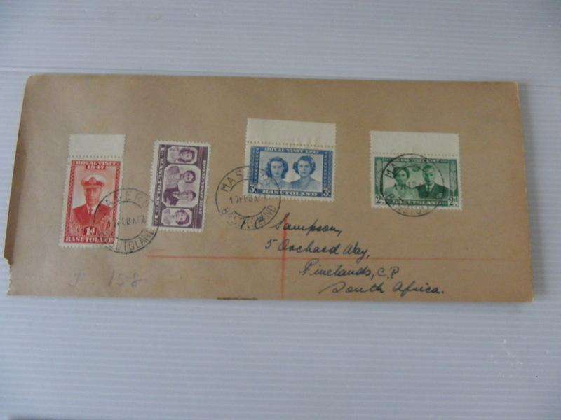 Bechuanaland (1947) - Royal Visit Private FDC