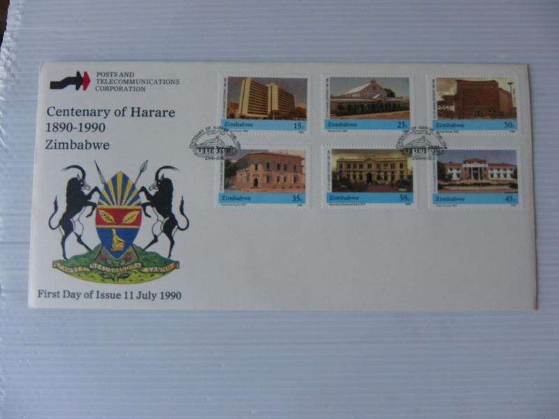 Zimbabwe (1990) - Centenary of Harare Illustrated FDC