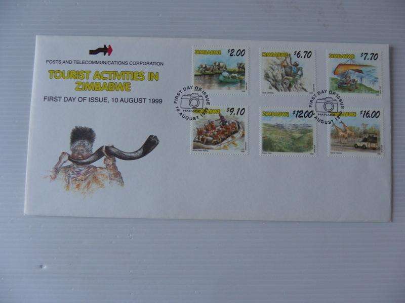 Zimbabwe (1999) - Tourist Attractions in Zimbabwe Illustrated FDC