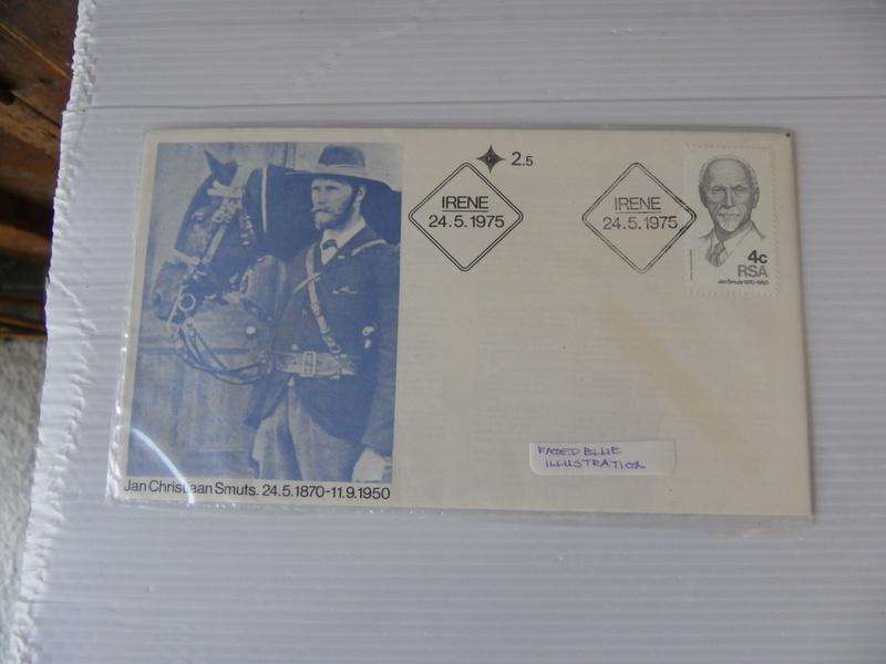 RSA 2.05 (1975) - 105th Anniversary of the Birth of J Smuts FDC with Bullet in Chest