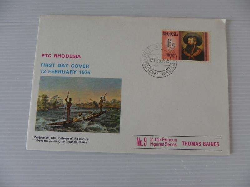Rhodesia (1975) - Thomas Baines Illustrated FDC