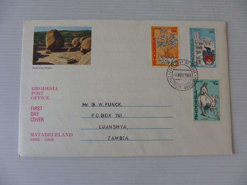 Rhodesia (1968) - Matabeleland Illustrated FDC