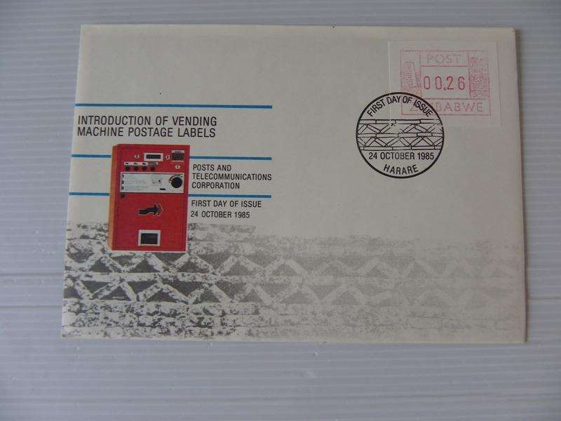 Zimbabwe (1985) - Introduction of Vending Machines Illustrated FDC