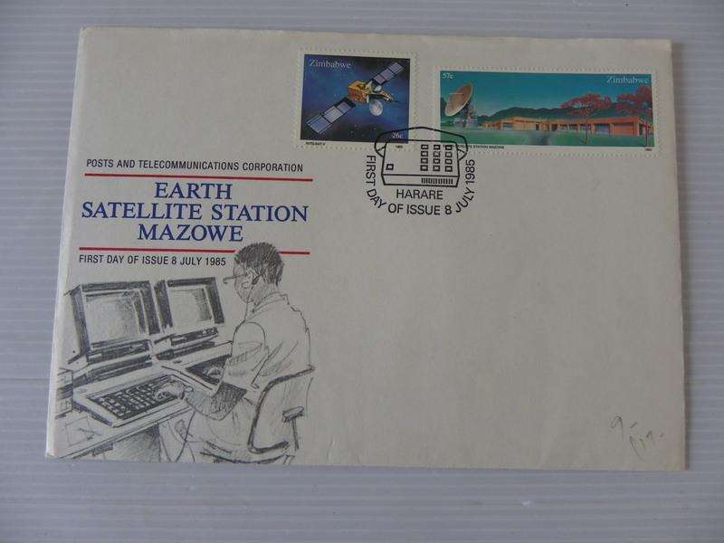 Zimbabwe (1985) - Earth Satellite Station Illustrated FDC