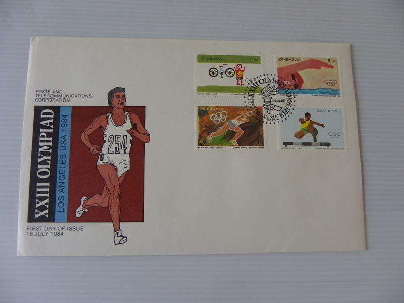 Zimbabwe (1984) - Los Angeles Olympic Games Illustrated FDC