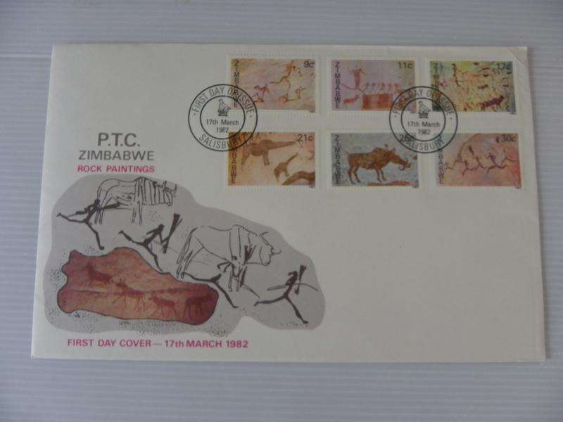 Zimbabwe (1982) - Rock Paintings Illustrated FDC