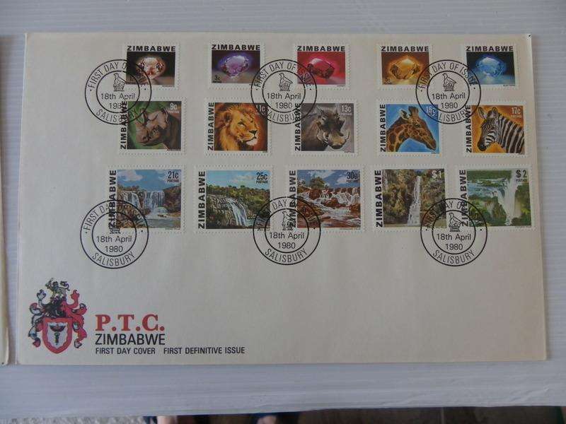 Zimbabwe 1st Definitive Series (1980) - SAPO Issued Folder