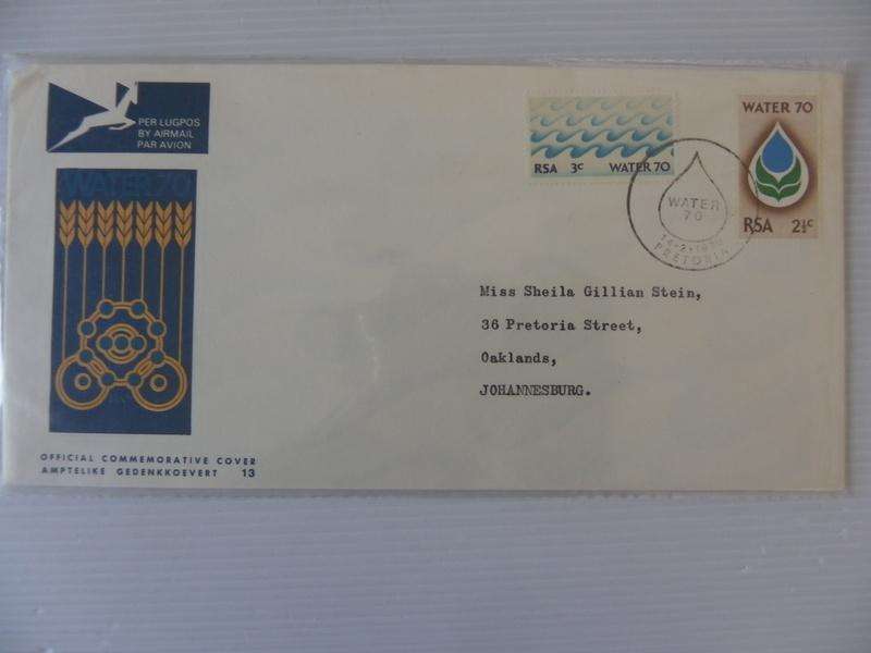 RSA 1.13 (1970) - Water Campaign Official FDC