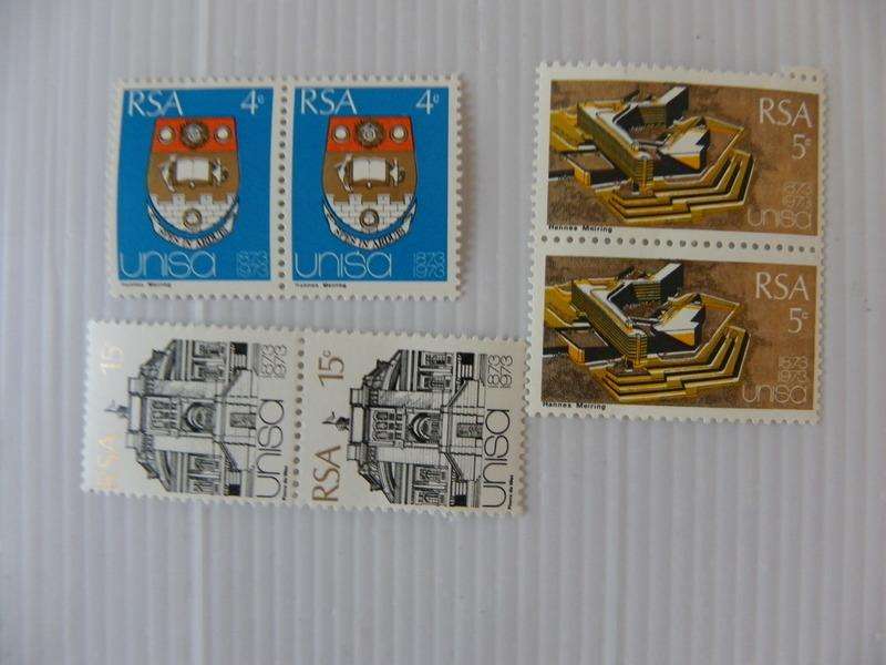 RSA 1.26 (1973) - UNISA Centenary Official Mint Set in Pairs