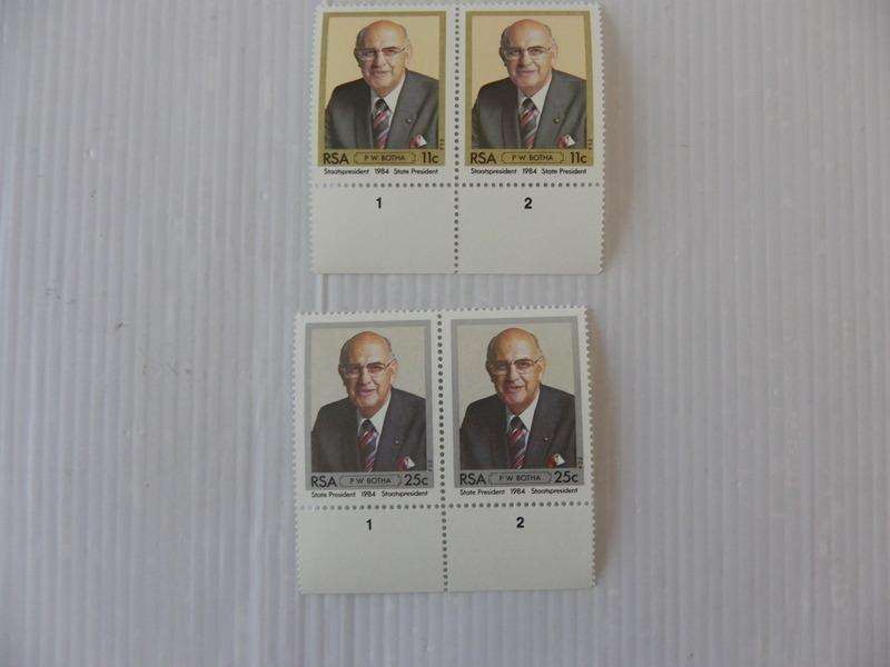 RSA 4.09a (1984) - Inauguration of President PW Botha Mint Control Block Set in Pairs