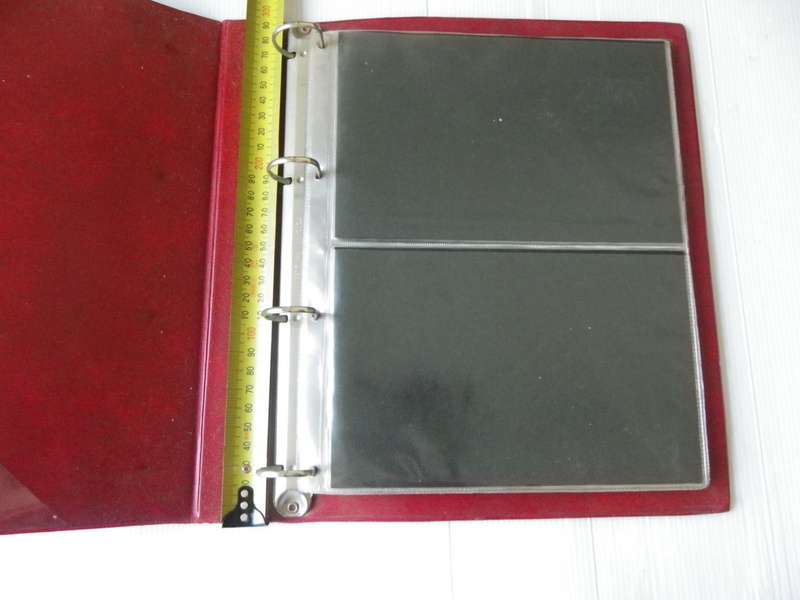 Red Ideal FDC Album with 2 pockets per page and with 12 Pages (Page size of 28 cm)