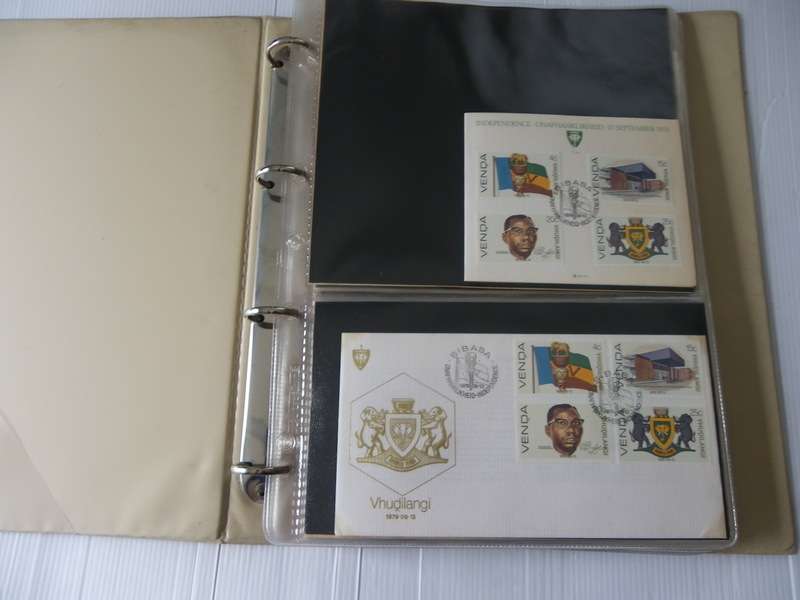 Venda Series - Complete Set of Collector Sheets and Corresponding FDC's in an Album (Read below)