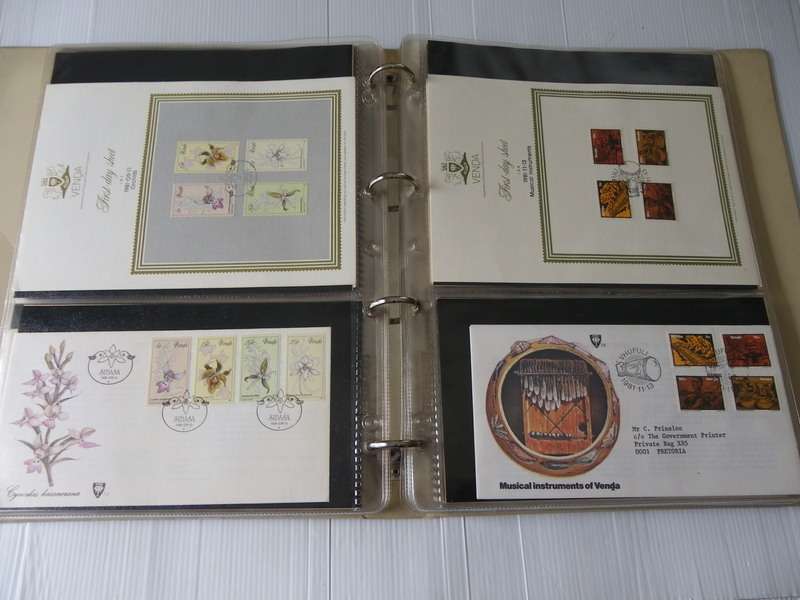 Venda Series - Complete Set of Collector Sheets and Corresponding FDC's in an Album (Read below)