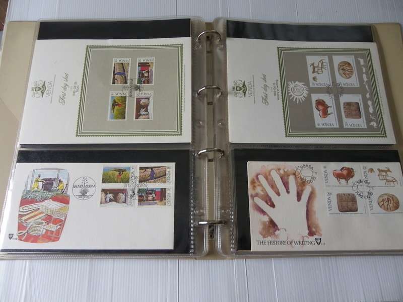 Venda Series - Complete Set of Collector Sheets and Corresponding FDC's in an Album (Read below)