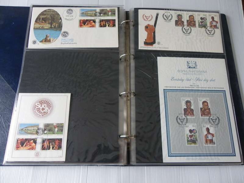 Bophuthatswana Series - Complete Set of Collector Sheets & Corresponding FDC's in Album (Read below)
