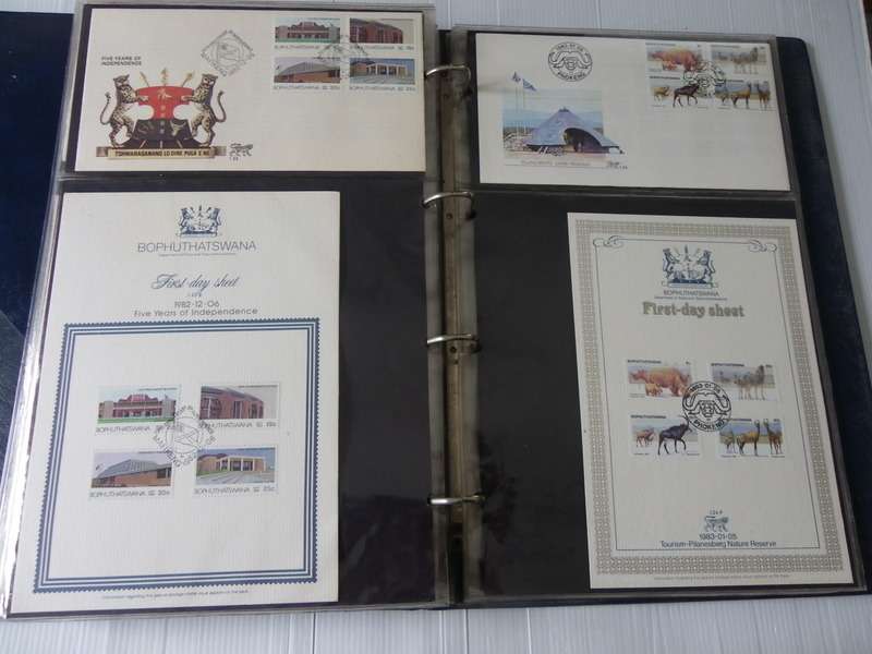 Bophuthatswana Series - Complete Set of Collector Sheets & Corresponding FDC's in Album (Read below)