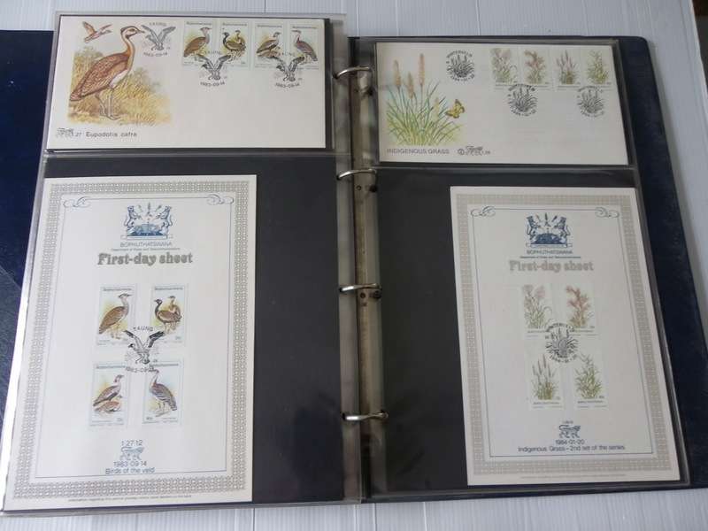 Bophuthatswana Series - Complete Set of Collector Sheets & Corresponding FDC's in Album (Read below)