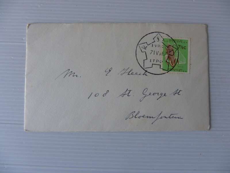 RSA (1967) - Old Letter vir Castle Cancel