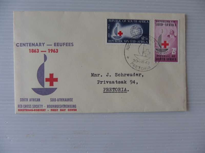 RSA (1963) - Centenary of the Red Cross Illustrated FDC