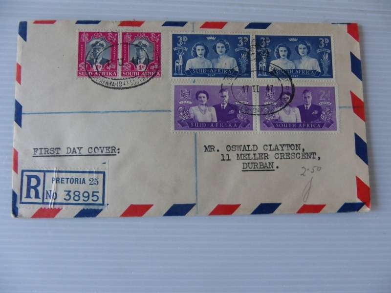 Union (1947) - Royal Visit Private FDC