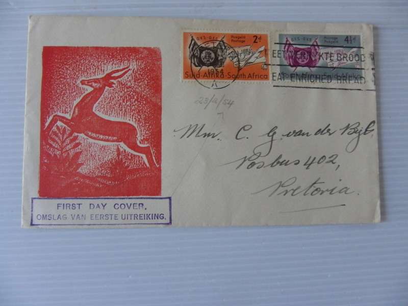 Union (1954) - Centenary of Orange Free State Illustrated FDC