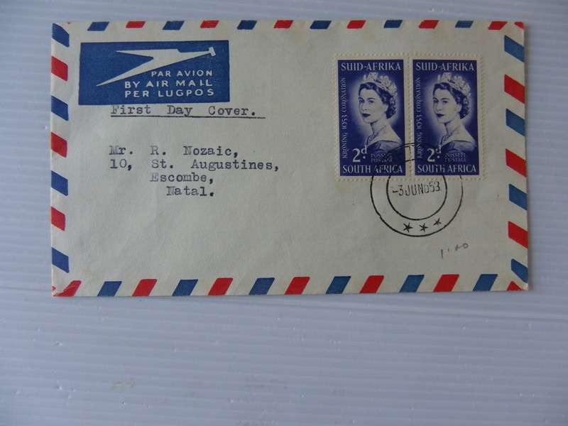 Union (1953) - Coronation of QE 2 Private FDC