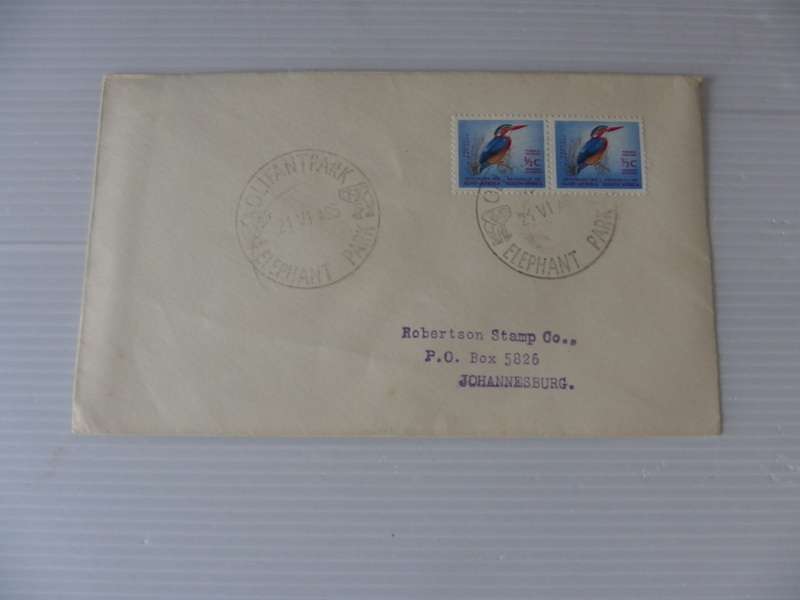 RSA (1965) - Private FDC with Elephant Park Cancel