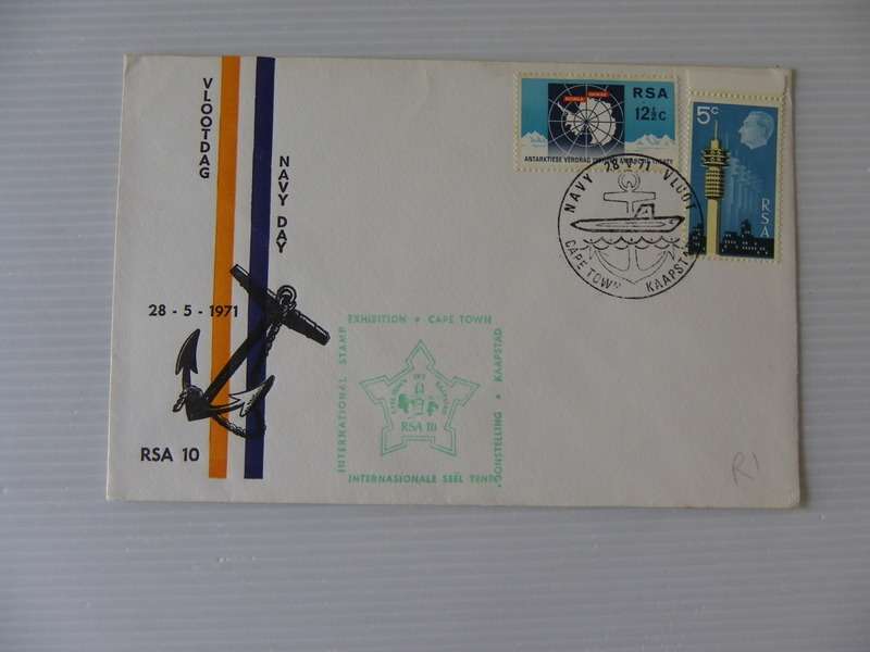 RSA (1971) - Navy Day Illustrated FDC