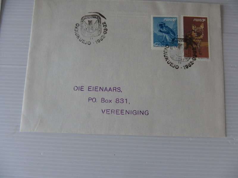 SWA (1982) - Letter with OKAUKUEJO Cancel