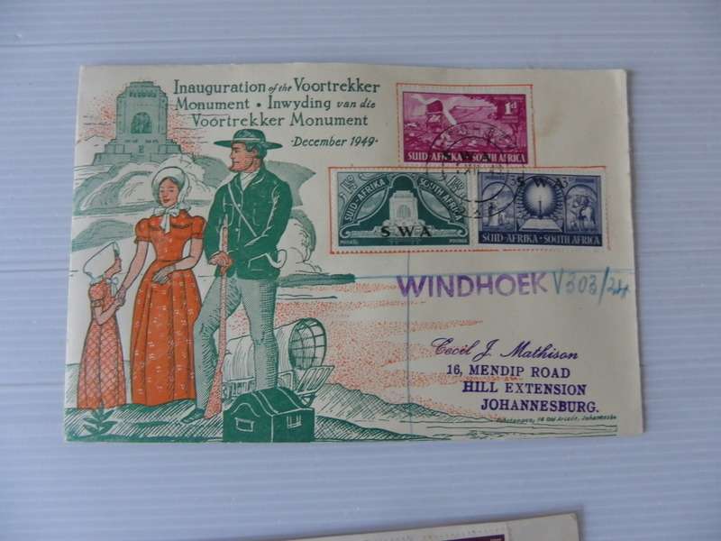 SWA (1949) - Inauguration of the Voortrekker Monument Illustrated FDC