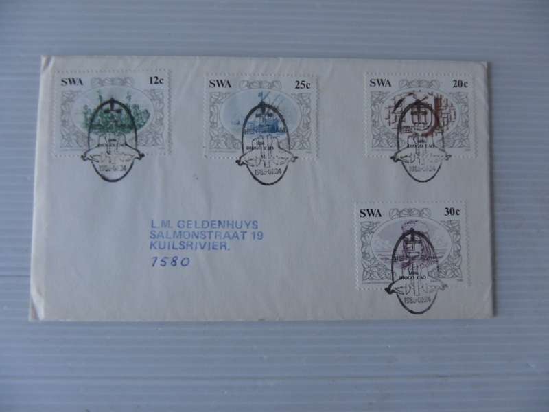 SWA 1.52 (1986) - Discoverers of SWA  Private FDC with Official Cancel
