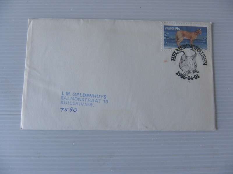 SWA 1.52.1 (1986) - Additional Value Private FDC with Official Cancel