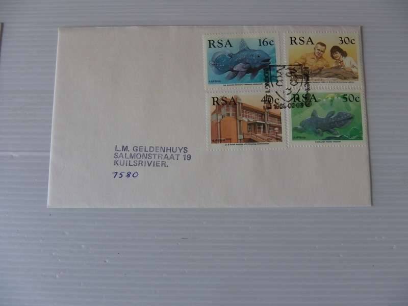 RSA 5.03 (1989) - Identification of the Coelacanth Private FDC with Official Cancel